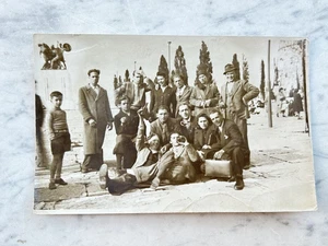 DAVANTI A S.GIUSTO RITRATTO TRIESTE VECCHIA FOTOGRAFIA OLD PHOTOGRAPH - Picture 1 of 2