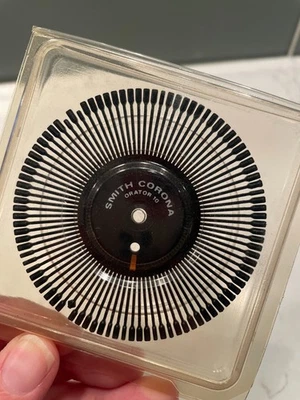 Smith Corona Daisy Typewriter Wheel Orator 12 Vintage In Protective Case - Image 1 of 3