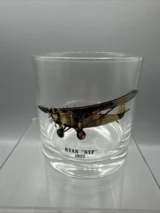 Vintage altes Flugzeug Low Ball Whiskey Rocks Glas Ryan "NYP" 1827 3,5" - Bild 1 von 6