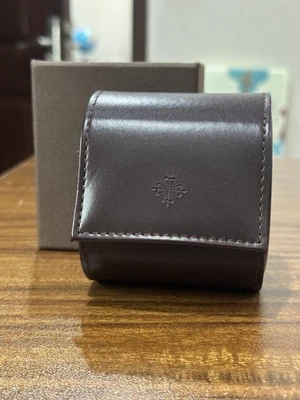Patek Philippe Brown Leather Watch Travel Case – Full Gift Set Brand New in Box - Image 1 of 4