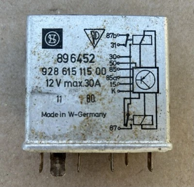 Relé de ventilador de refrigeración de CA Porsche 928 Foto 1 de 2