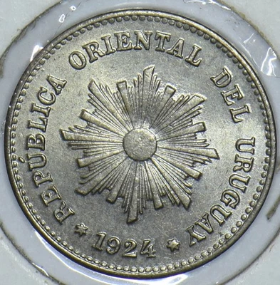 Uruguay 1924 Centesimo 290915 combine shipping - Image 1 of 2