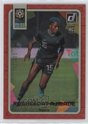 2023 Panini Donruss FIFA Women's World Cup Red /299 Rasheedat Ajibade #125 - Image 1 of 2