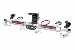 Rough Country Dual N3 Steering Stabilizer for Jeep Wrangler JL Gladiator JT 18+ - Bild 1 von 6