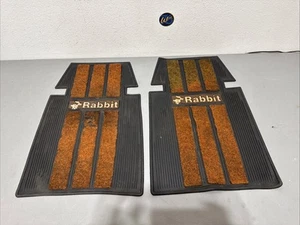 VW Mk1 Rabbit Cabriolet Caddy Brown Front Floor Mats - Picture 1 of 5