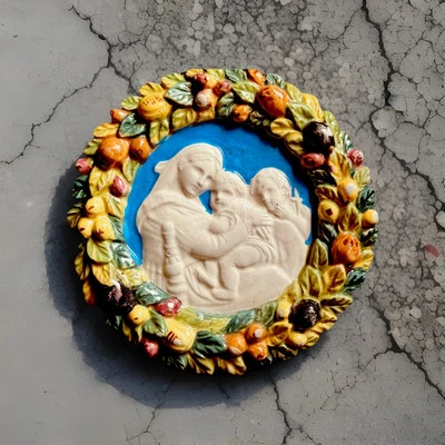 Tondo formella    A.CIULLI   madonna con bambino ......anni 30 - Imagen 1 de 4