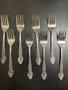 National Stainless Nancy Japan 8 Pieces Salad Fork - Picture 1 of 6
