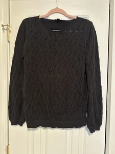 Ann Taylor Factory Women’s Sweater Size Large Black - Picture 1 of 9