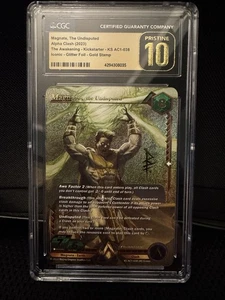 Alpha Clash TCG - Magnate, The Undisputed Iconic Rare! KS CGC 10 Pristine - Picture 1 of 2