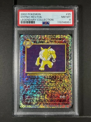Hypno Reverse Foil #25 2002 Pokemon Legendary Collection PSA 8 250001 - Image 1 of 2