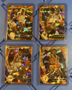 J Christopher C Thomas M McBride J Kuminga 2021 Draft Picks Orange Cracked Ice