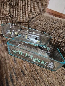 Pyrex Star Wars Baking Dish 2 Lot C3PO Grogu Millenium Falcon 7x5x1.5"  - Bild 1 von 7