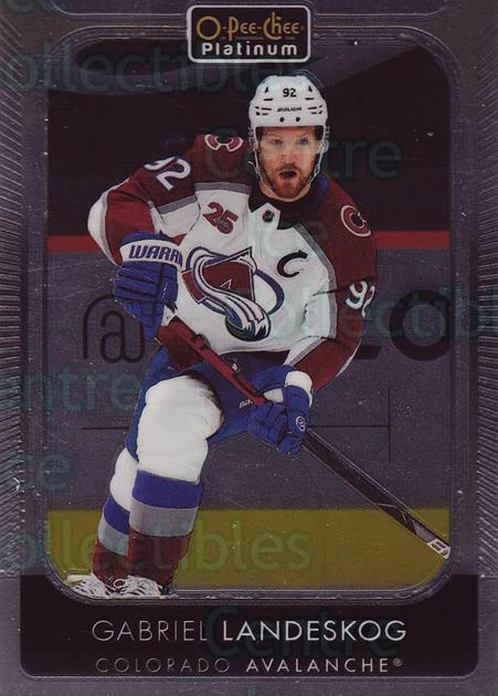 2021-22 O-Pee-Chee Platinum #161 Gabriel Landeskog - Image 1 of 1