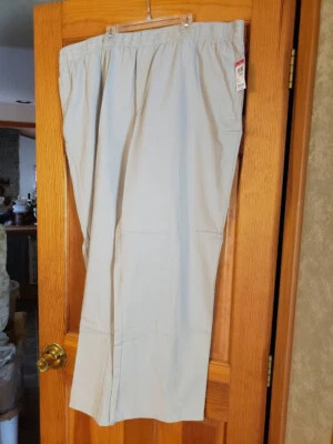 Pantalones para mujer Plus Basic Editions cintura elástica 22W bronceado medio todo el año Foto 1 de 4