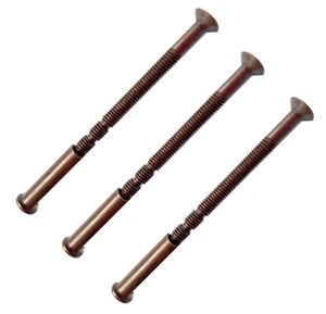 M4 (4mm) SNAP OFF SCREW CONNECTING BOLTS WITH SLEEVES FOR DOOR HANDLES, ROSES - Picture 1 of 10