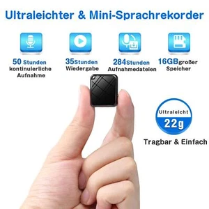 Digital Mini Diktiergerät Tragbar Aufnahmegerät Audio Sound Voice Recorder 16GB - Bild 1 von 20