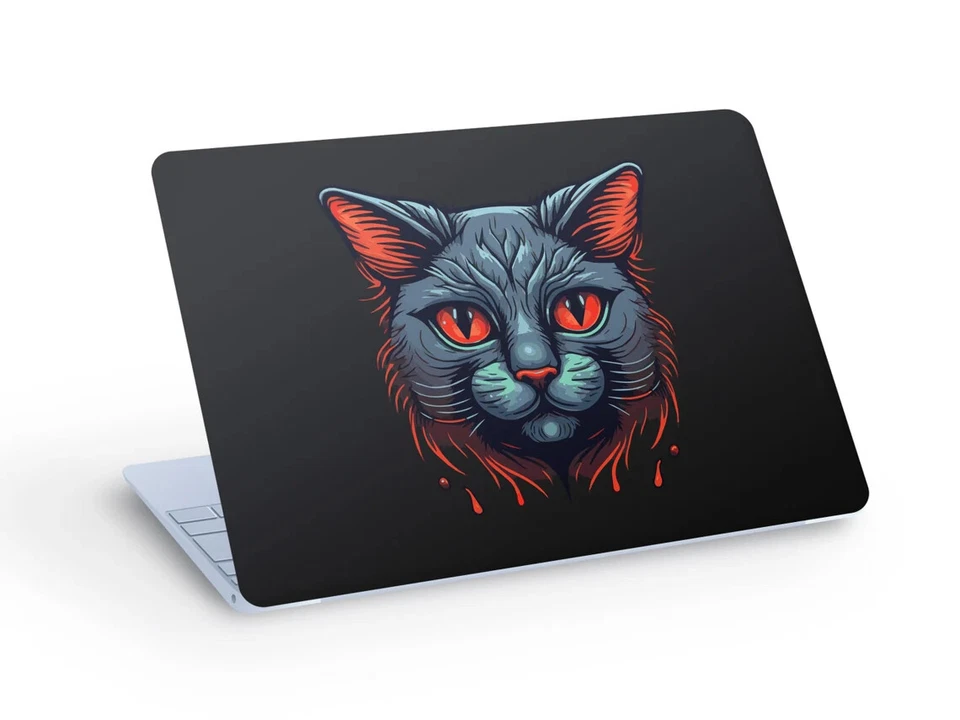 Cool CAT LAPTOP SKIN Decal Sticker, Cat Laptop Skin Decal - Custom Size - Image 1 of 1