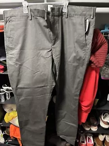 Gap Essential Khaki Skinny Gray Cotton Pants 40X32 Men’s - Picture 1 of 4