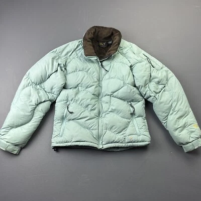 Mountain Hardwear женщин вниз куртки маленький зеленый пуховик флис с подкладкой полный молнии - Изображение 1 из 4