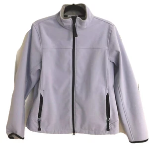 Port Authority Womens Sz Large 44"B Gray Glacier Soft Shell 4 Way Stretch Comfy - Picture 1 of 7