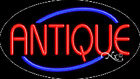PANNEAU NEON VÉRITABLE "ANTIQUE" 30x17 OVALE BORDURE VÉRITABLE NEUF avec options personnalisées 14138