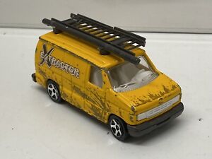 Majorette 270 271 Ford Econoline Yellow Extractor Livery 1/63 Scale Unboxed