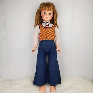 Vintage Eegee 30" Talking Pull String Doll with Outfit WORKS - Picture 1 of 21