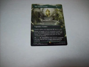The Earth Crystal Borderless Final Fantasy MTG NM Rare Free Ship & Tracked - Picture 1 of 3