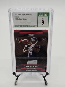 CSG 9 2017 PANINI PLAYER OF THE DAY DESHAUN WATSON #5 RC GRADED - Picture 1 of 2