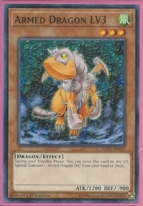 Yugioh - Armed Dragon LV3 - 1st Edition Card - Picture 1 of 1