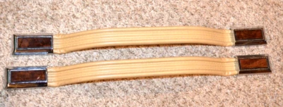 1980-1984 OLDS OLDSMOBILE TORONADO GRAB HANDLES PULL STRAPS SEAT BACK PAIR TAN - Image 1 of 4