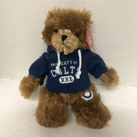 NFL Indianapolis Colts Bear Plush with Hoodie by Good Stuff Cover