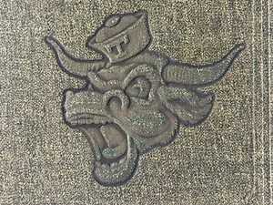 AS-IS VINTAGE University Of TEXAS Antique SCHOOL BINDER Hardback *LONGHORN UT - Picture 1 of 19