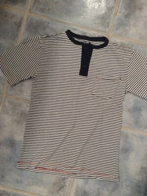 NWT Boys Kids LUCKY BRAND Striped S/S Shirt Blue White Small - Image 1 of 3