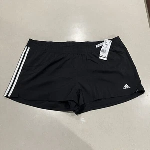 Pantalones Cortos de Entrenamiento Adidas Pacer 3S WVN 2XL Blanco y Negro Nuevos con Etiquetas - Imagen 1 de 4