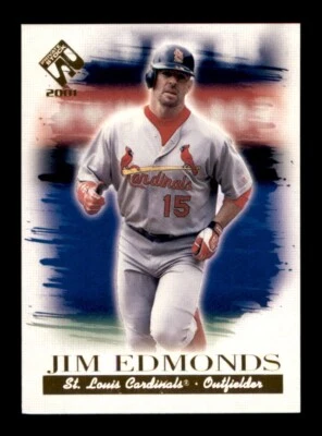 2001 Pacific Private Stock - #99 Jim Edmonds St. Louis Cardinals - Image 1 of 2
