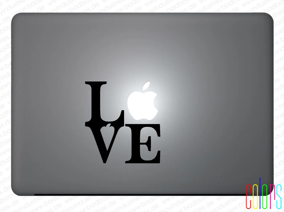 Love Liebe für Apple Macbook 13" 15" Pro Air Sticker Aufkleber Skin - Bild 1 von 1