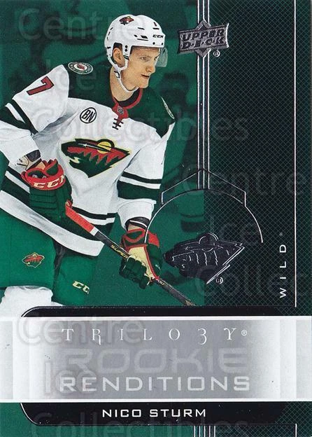 2019-20 UD Trilogy Rookie Renditions #16 Nico Sturm - Image 1 of 1
