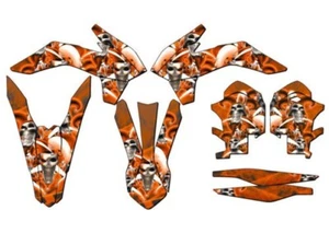 2014-2015 EXC-F JESTER Orange Senge Graphics Kit Compatible with KTM - Picture 1 of 10