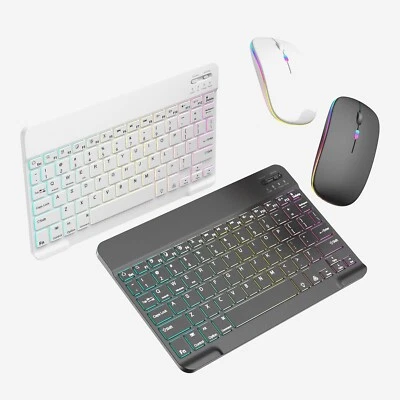For Laptop PC Mac Windows Wireless Keyboard and Mouse Combo Rechargeable Quiet - Image 1 of 3