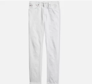 NUEVO Polo Ralph Lauren Blanco Varick Slim Pantalones de mezclilla rectos para hombre talla 33x30 - Imagen 1 de 8