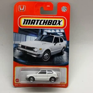 Matchbox - Honda CVCC 1976 (blanco) Early Civic2 puertas hatchback nuevo paquete sellado - Imagen 1 de 7