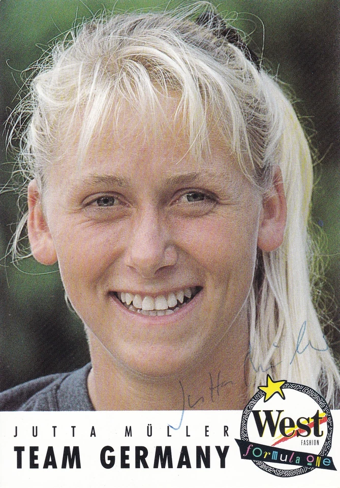 Jutta MÜLLER - Deutschland, Gold WM 1991 Windsurfen, Original-Autogramm! - Bild 1 von 1