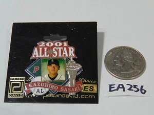 2001 All Star American League Vintage Enamel MLB Baseball Pin Kazuhiro Sasaki - Picture 1 of 2