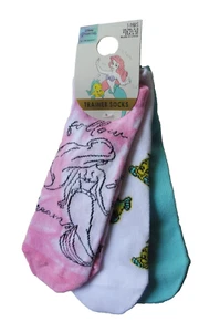 Disney Princess Ariellle 3 Paar Damen Trainer Socks Sneaker Größe 37- 42 PRIMARK - Bild 1 von 2