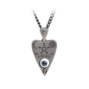 Alchemy Gothic P766 Planchette Pendant Necklace ouija board eye witch - Picture 1 of 4