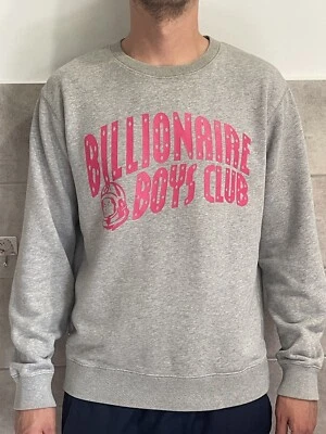 Sudadera Billionaire Boys Club BBC Rosa Arco Logo Cuello Redondo Para Hombre Talla M Foto 1 de 4