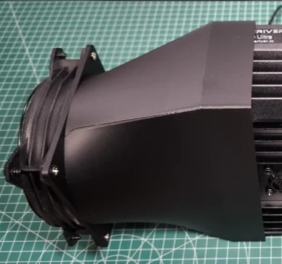 IceRiver AE0/AL0/RX0/KS0 Pro Ultra Fan Shroud 120mm Made from Heat Resistant ABS - Image 1 of 2