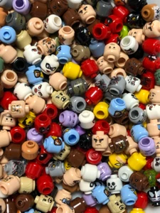 Lego Lote a Granel de 50 Cabezas de Minifigura Multicolor Envío Gratis EE. UU. - Imagen 1 de 1