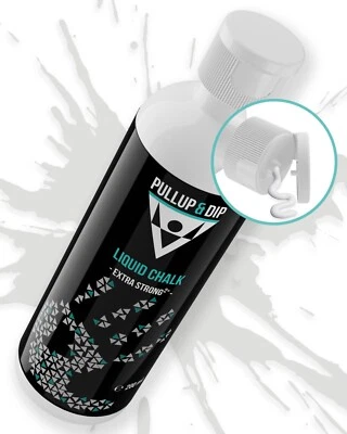 PULLUP & DIP Liquid Chalk Líquido Magnesio Tiza Líquida Magnesia 200 ml Extra Fuerte